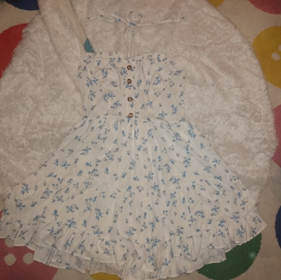 NWT CRB Strapless Floral Halter Skater Dress - Picture 2 of 11